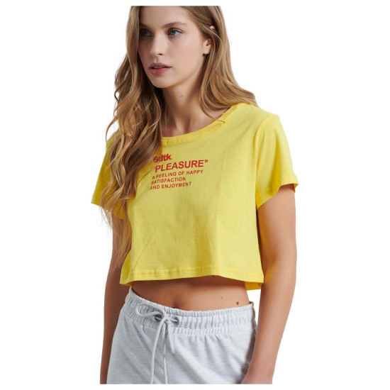 Bodytalk Γυναικεία κοντομάνικη μπλούζα Cropped